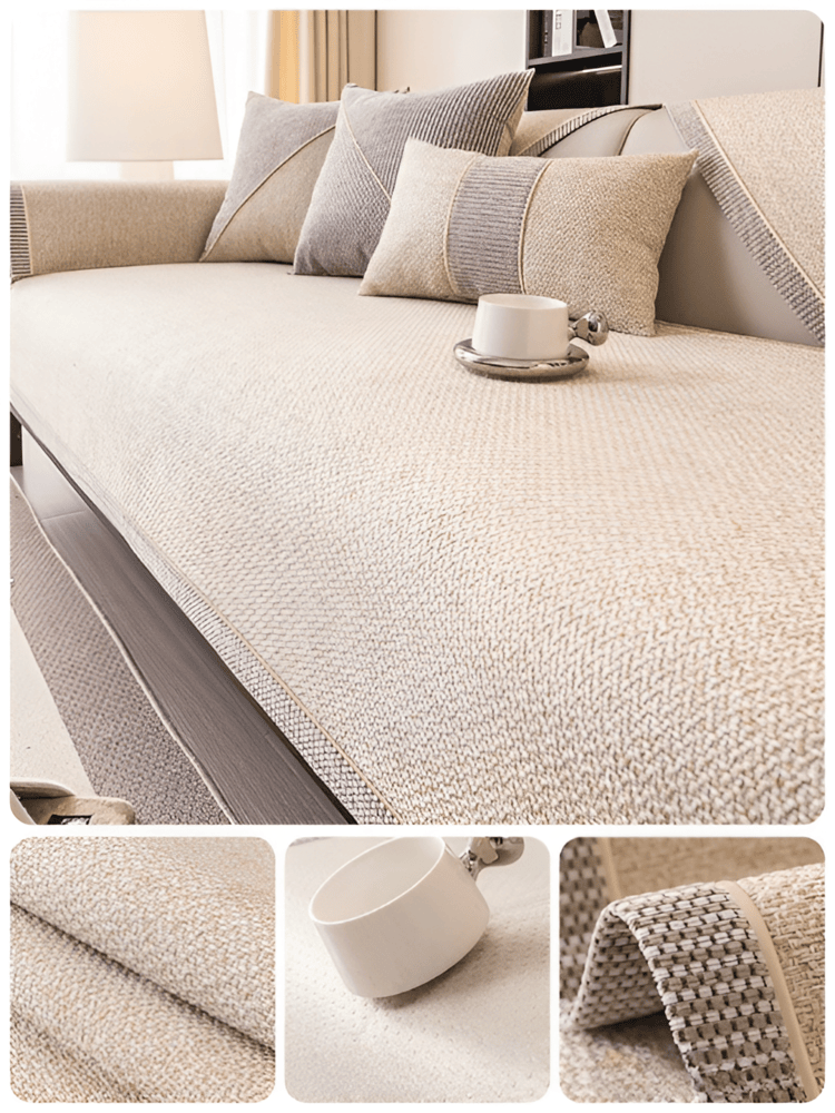 SoftGuard Cover – Enfärgat Halkfritt Sofföverdrag i Premium Polyester