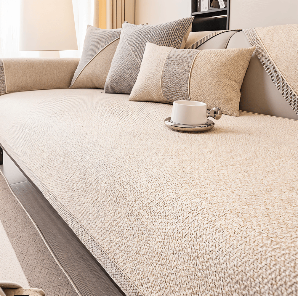 SoftGuard Cover – Enfärgat Halkfritt Sofföverdrag i Premium Polyester