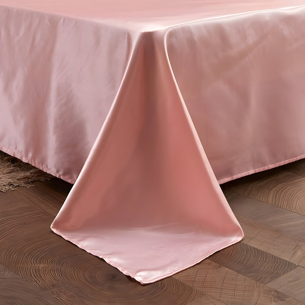 RayLuxe Påslakanset – Lyxigt Enfärgat Sängset i Mjuk Rayon-Satin
