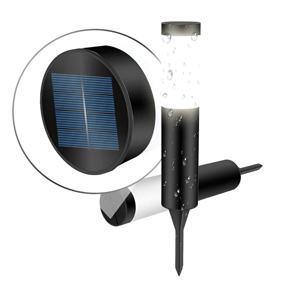 ShinePole Solar – Rostfri Solcellsstolpe med Automatiskt Skymningsljus