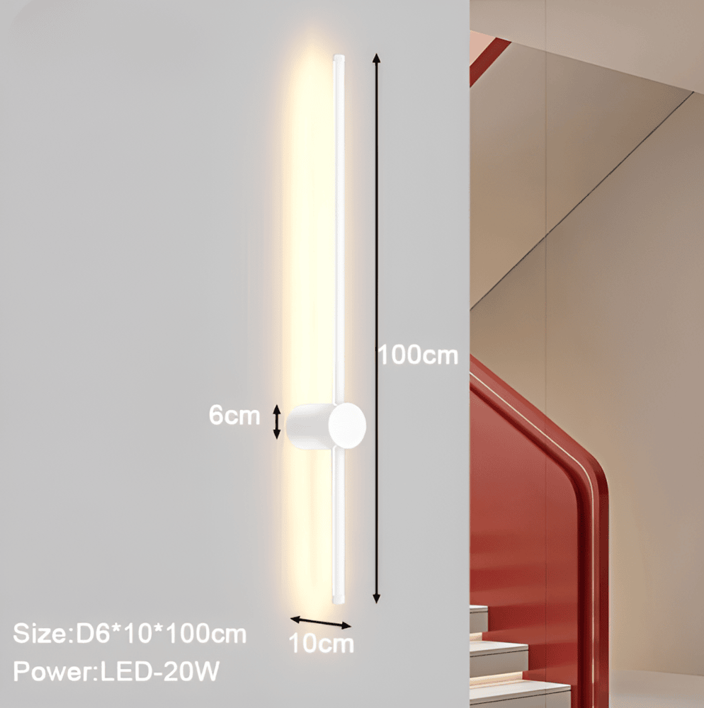 LumaLine – Justerbar Linjär LED Vägglampa i Skandinavisk Design