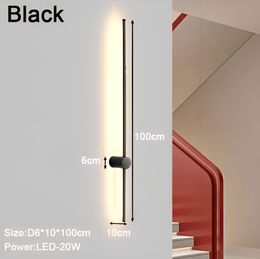 LumaLine – Justerbar Linjär LED Vägglampa i Skandinavisk Design