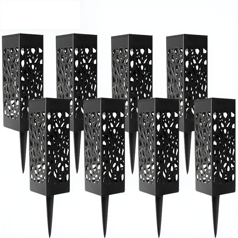 SolGlans Marklampor – Solcellsdriven Trädgårdsbelysning i Rostfritt Stål (2/4/6/8-pack)