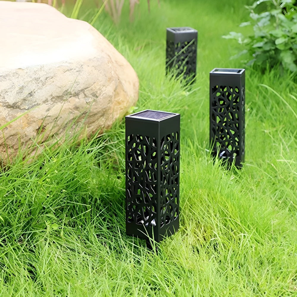 SolGlans Marklampor – Solcellsdriven Trädgårdsbelysning i Rostfritt Stål (2/4/6/8-pack)