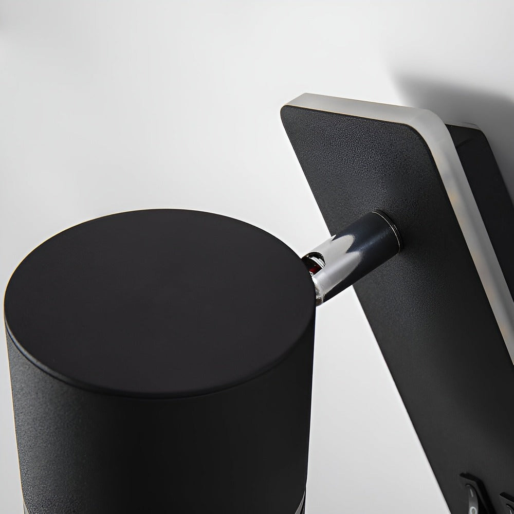 Swivel330° – Minimalistisk Cylinder Vägglampa | 330° Roterande Järnlampa med Dubbla Strömbrytare