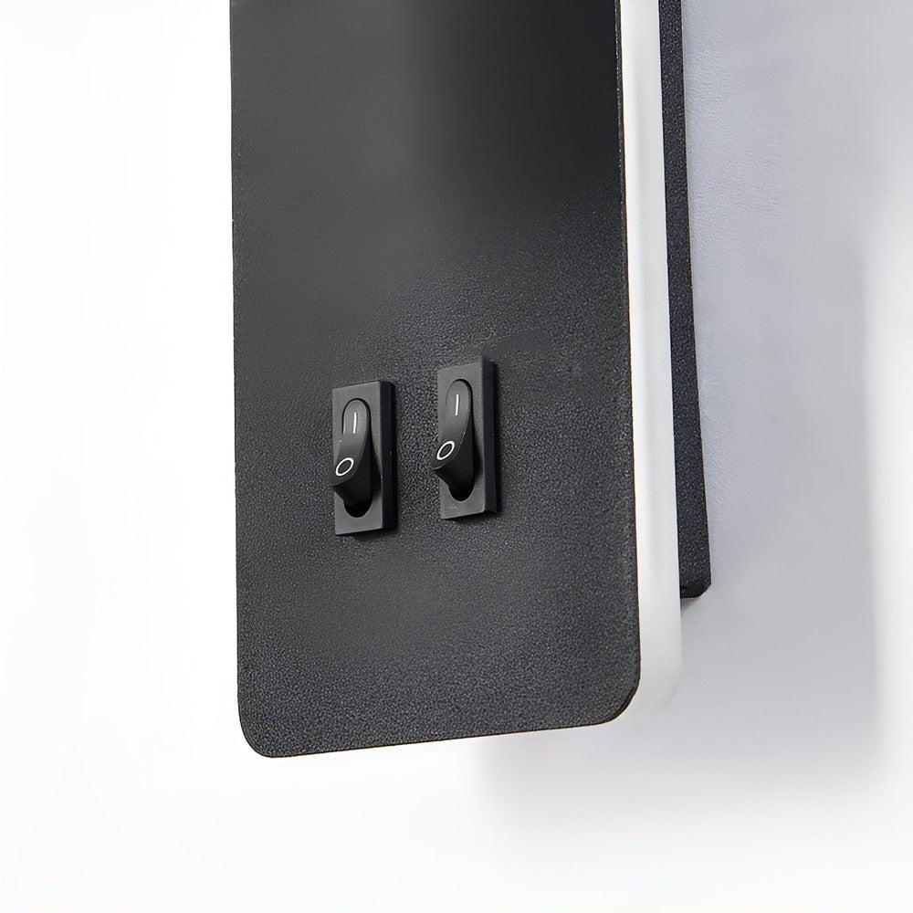 Swivel330° – Minimalistisk Cylinder Vägglampa | 330° Roterande Järnlampa med Dubbla Strömbrytare