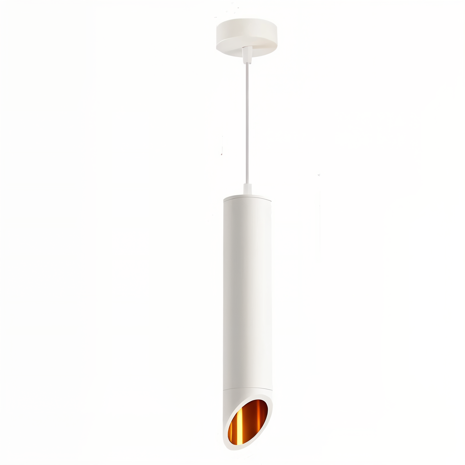 Uniqlux Tube – Modern LED-Pendellampa i Svart eller Vit Aluminium