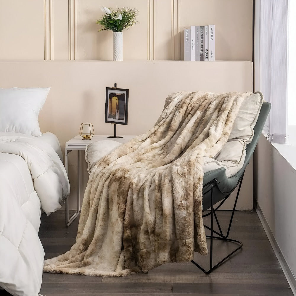 VelvaGlow – Ultramjuk Dubbelsidig Fleecefilt i Lyxig Korallfleece