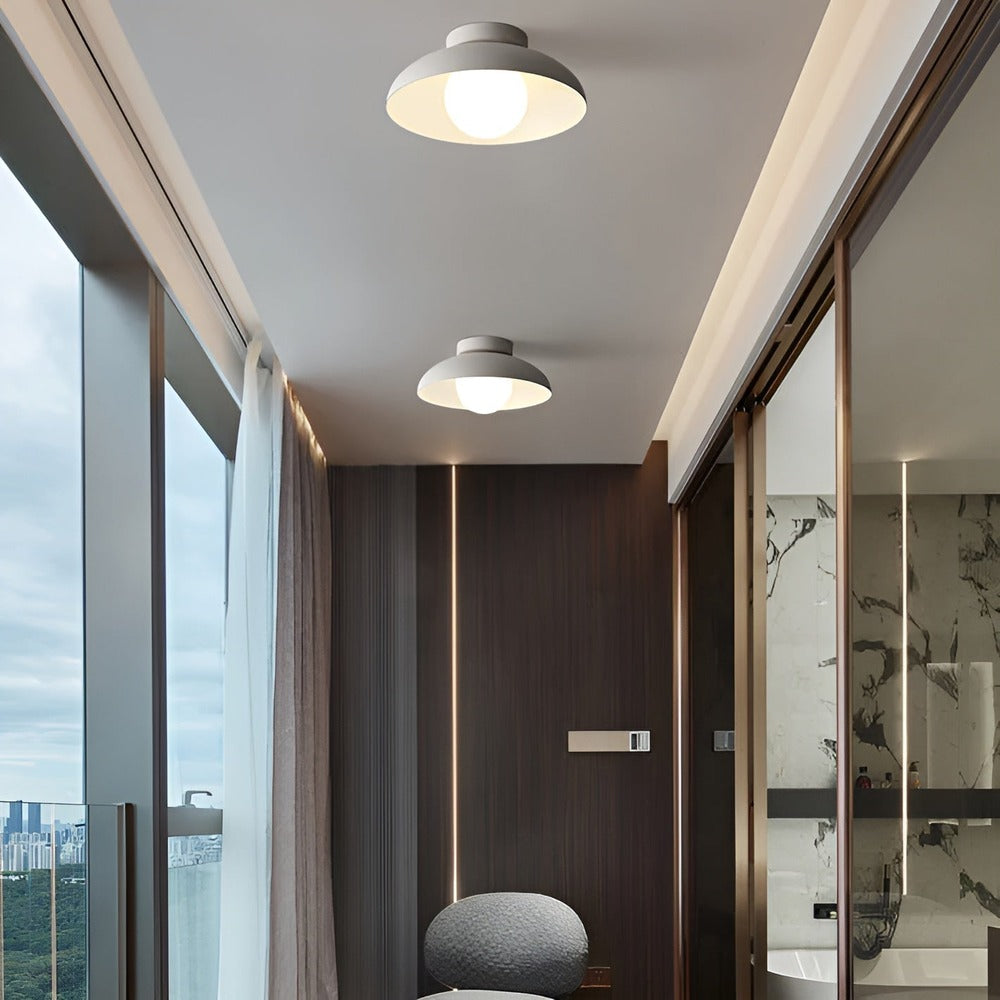 WabiSabi Luxus – Japansk Taklampa i Glas och Järn för Vardagsrum & Kök