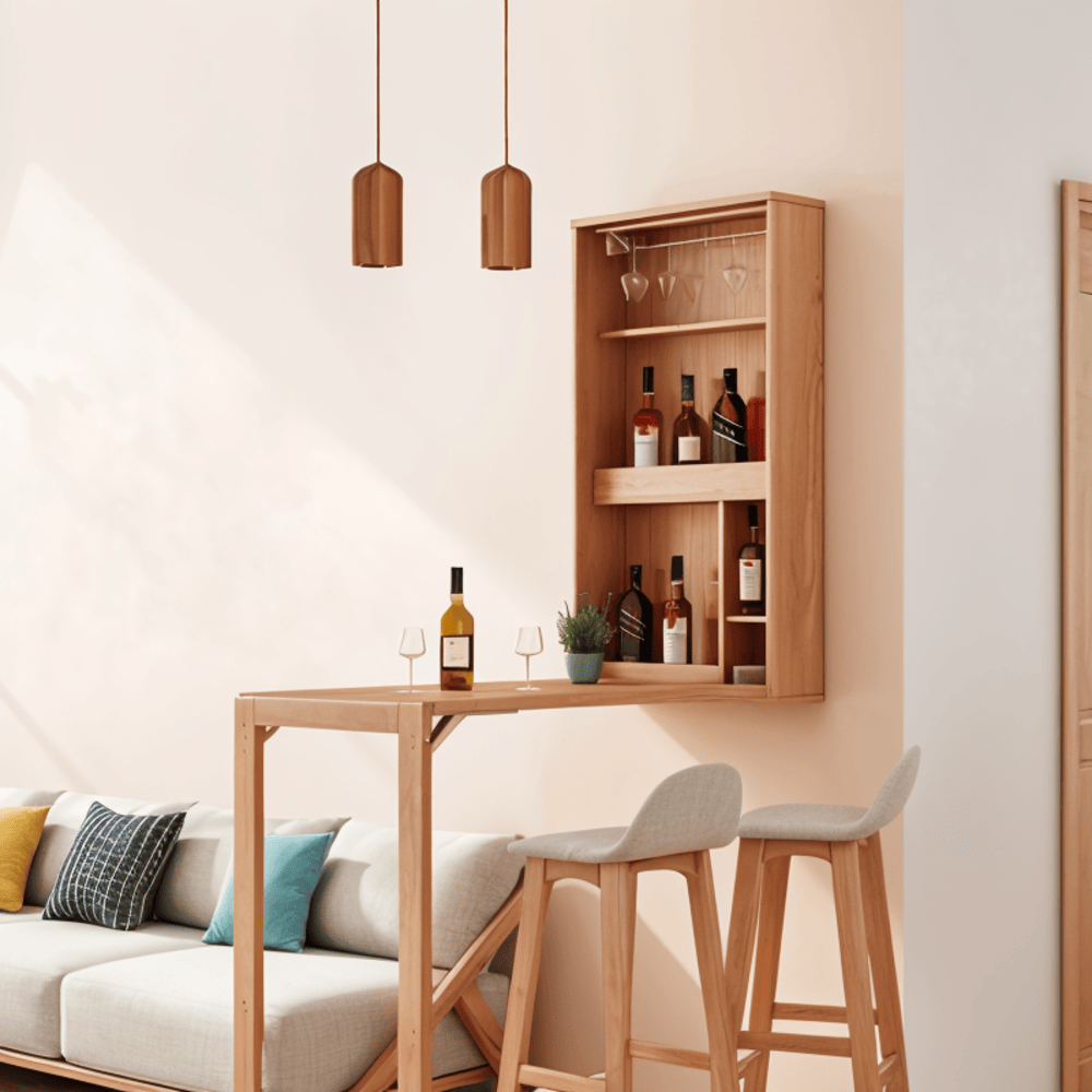 WoodTube – Elegant Cylinderformad Pendellampa i Akacia och Ask