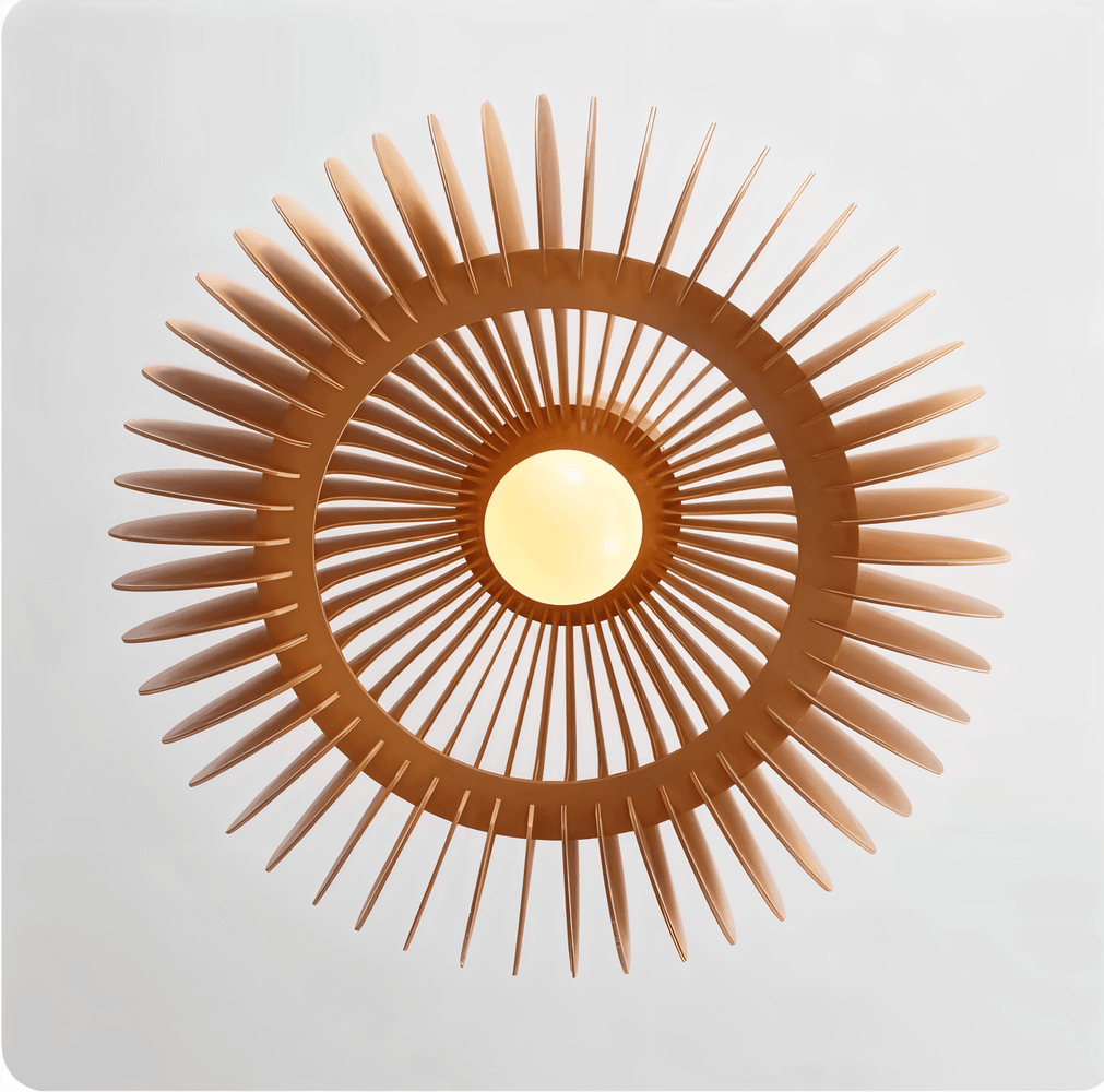 Wooden Dream – Handgjord Pendellampa i Rustikt Trä