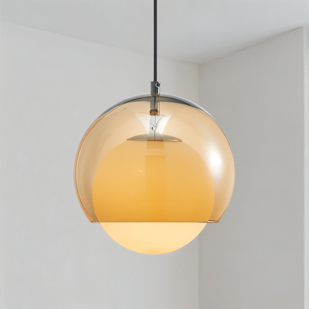 AmberDuo – Retro Glaspendellampa i Bauhaus-Stil