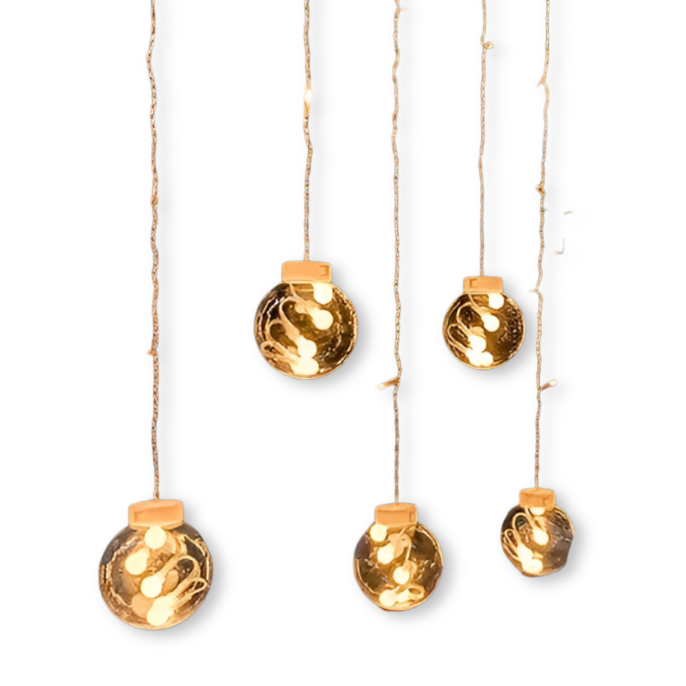 GlowSphere Solar – Magisk Rund Solcells-Ljussträng