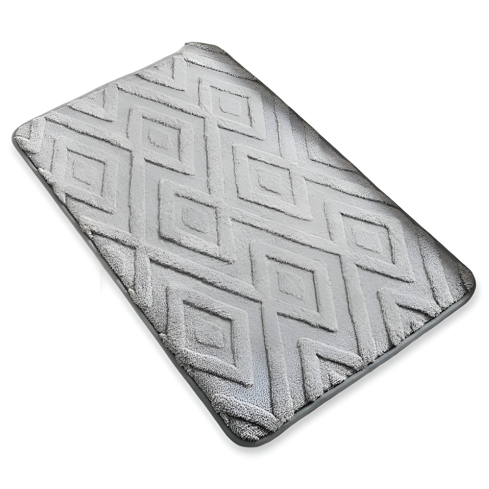 Diamora – Mjuk Badmatta i Mikrofiber med Diamantmönster