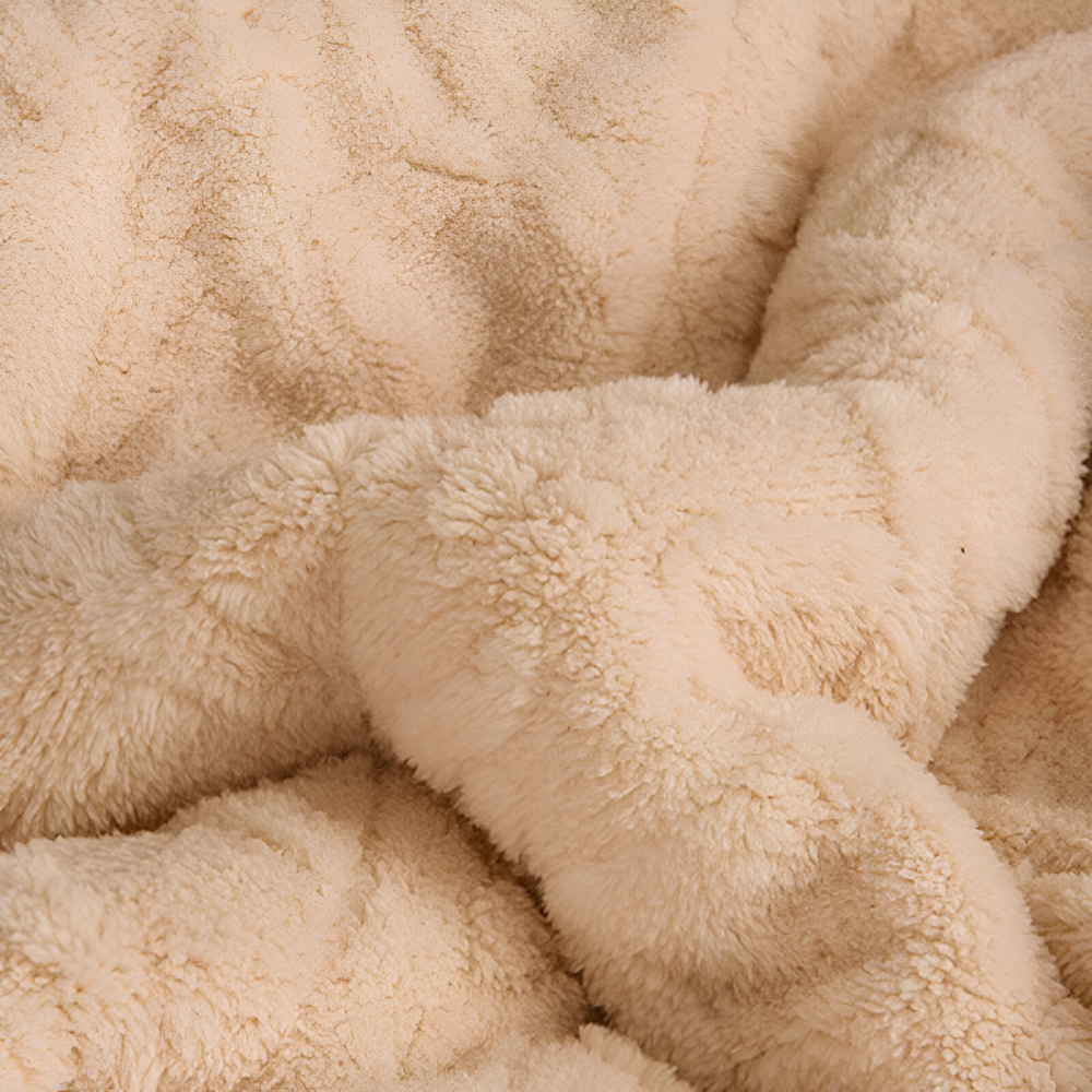 DualWeave CozyPläd – Dubbelvävd Mikrofiberfleecefilt för Varm Komfort