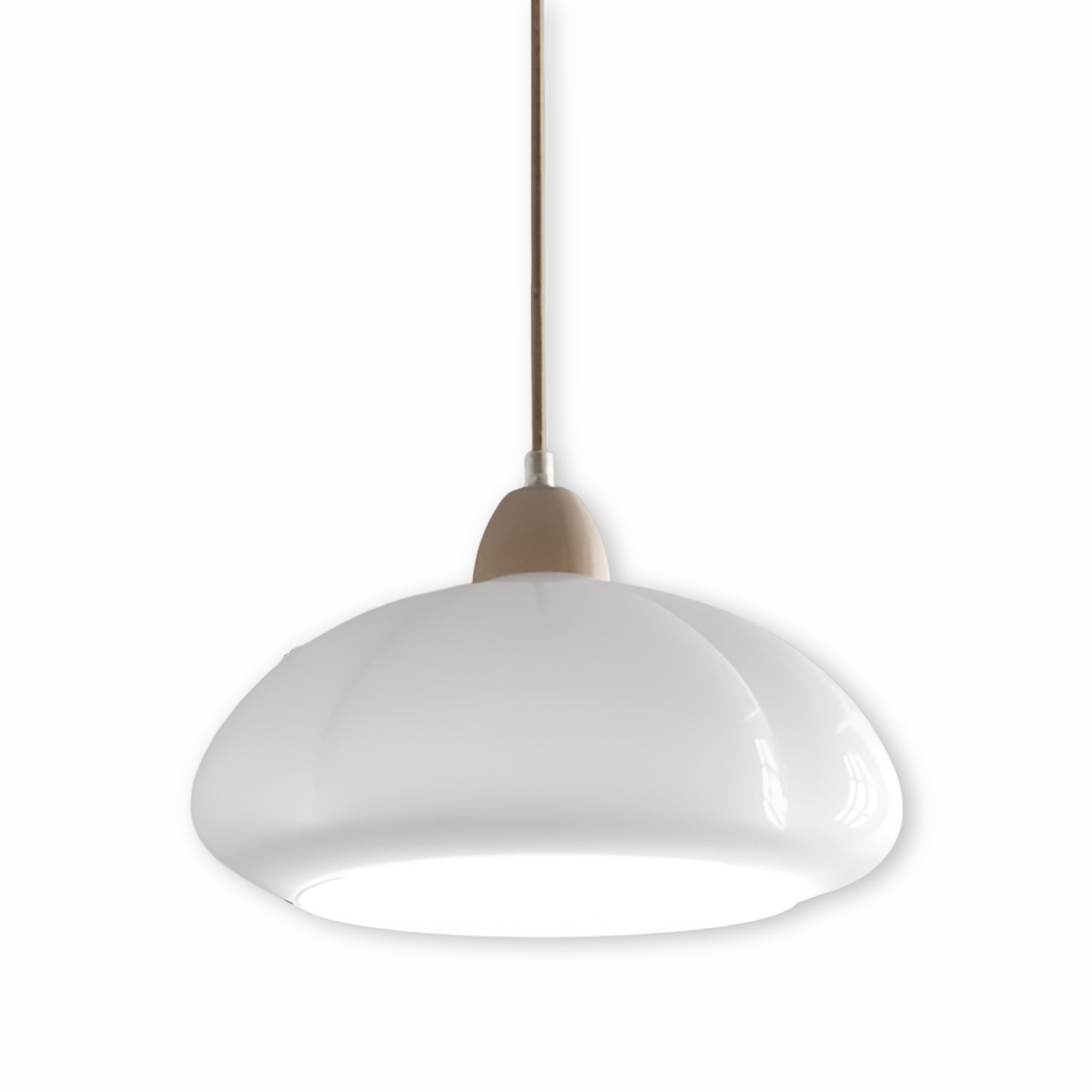 PumpaLuxe – Retro Pendellampa i Glas och Trä med Nordisk Charm