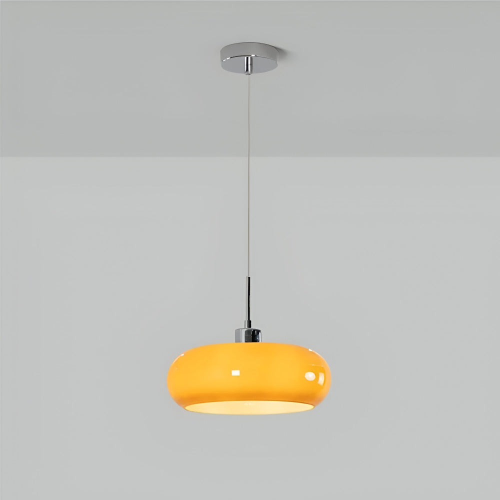 Cirquella – Retro-Modern Bauhaus Glaspendellampa i Cirkelformad Design