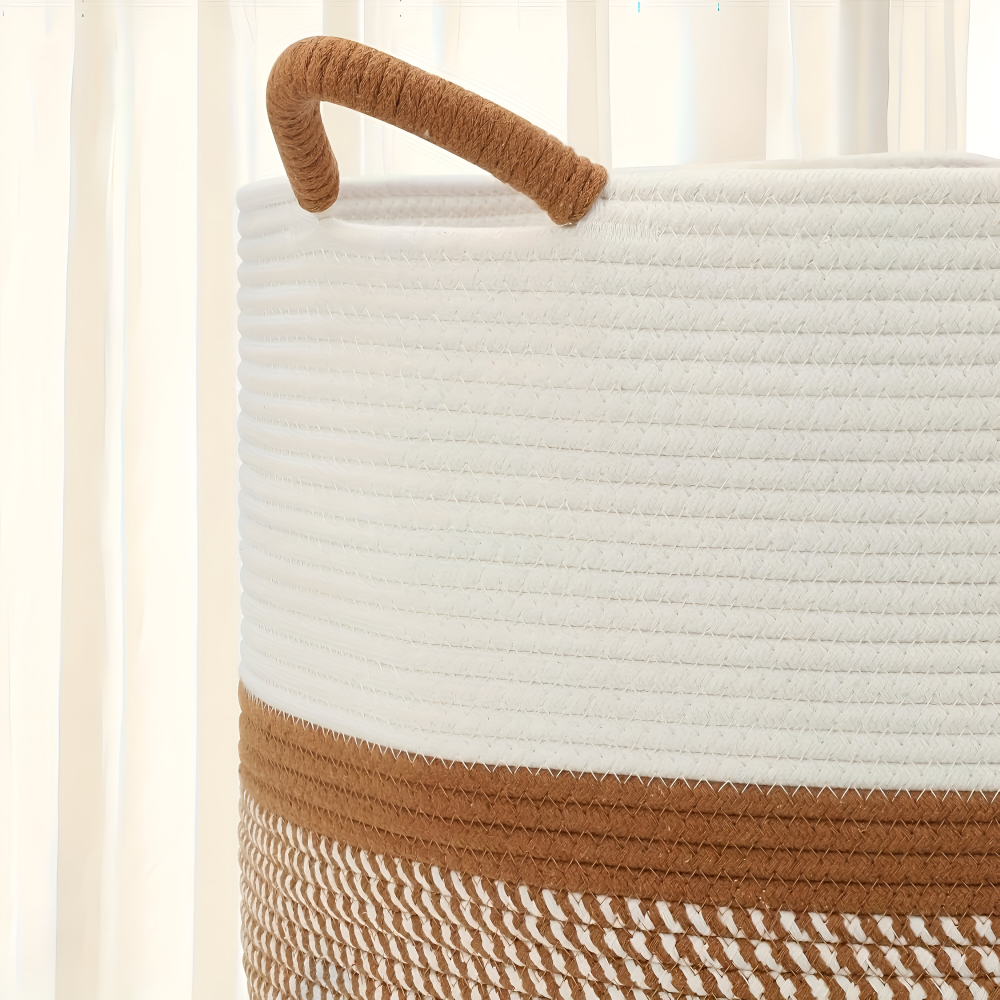 Camilia – Cirkulär Förvaringskorg i Bomull, Fällbar & Tidlös Design