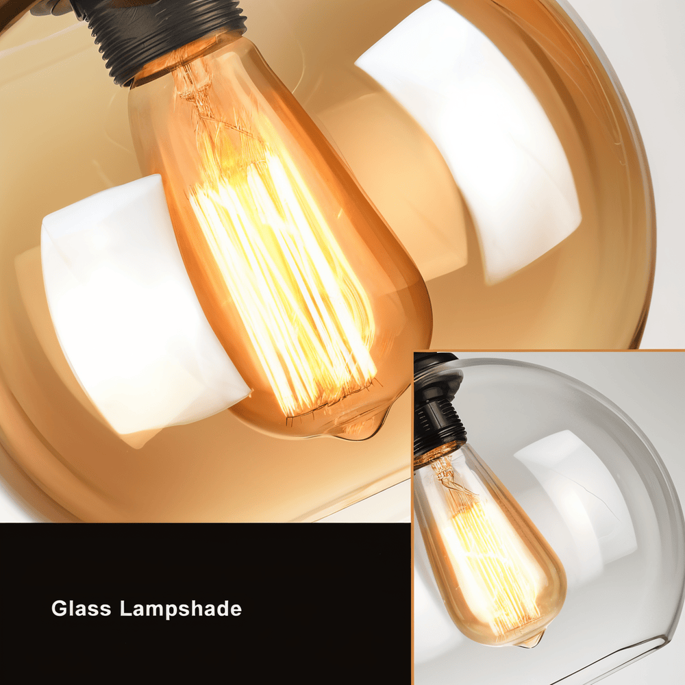 Rustic OrbLight – Pendellampa med Glasboll i Hamparep