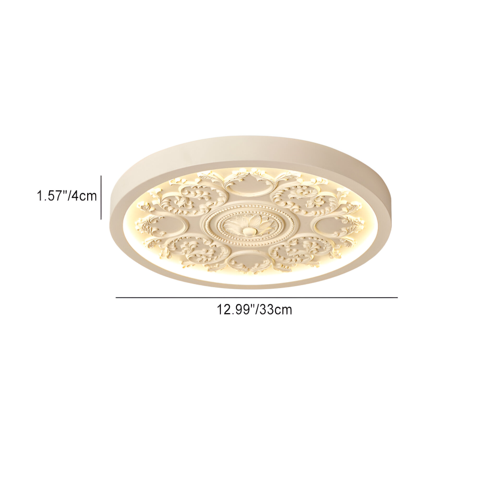 FloraGlow – Snidad LED-Taklampa i Resin med Minimalistisk Design