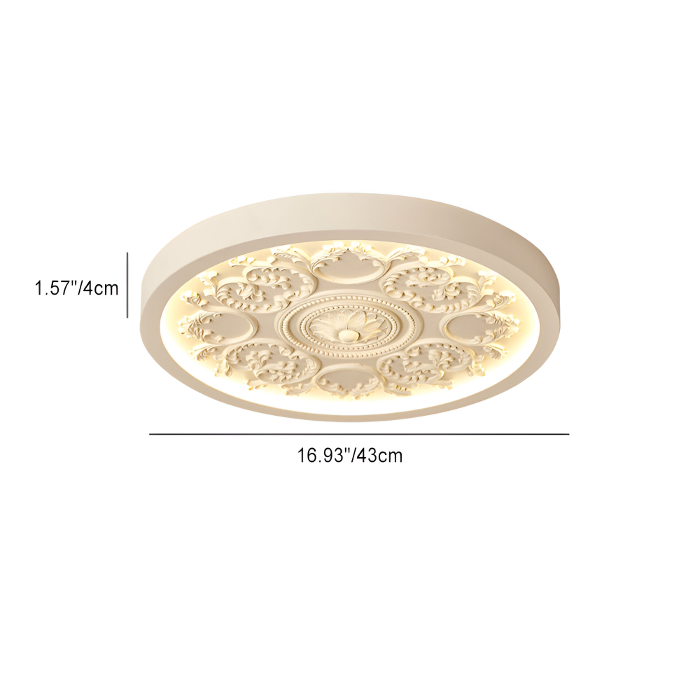 FloraGlow – Snidad LED-Taklampa i Resin med Minimalistisk Design