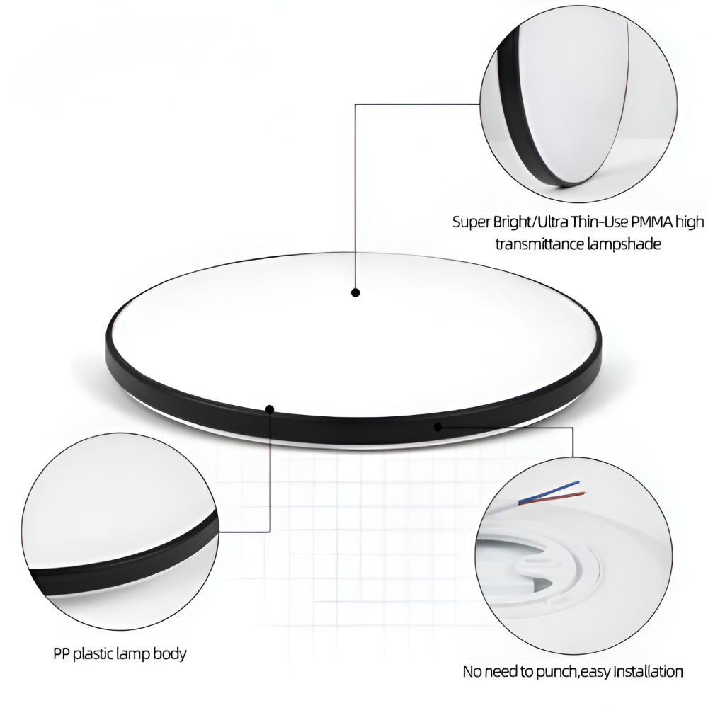 SlimCirc – Modern Rund LED-Taklampa med Ultratunn Design