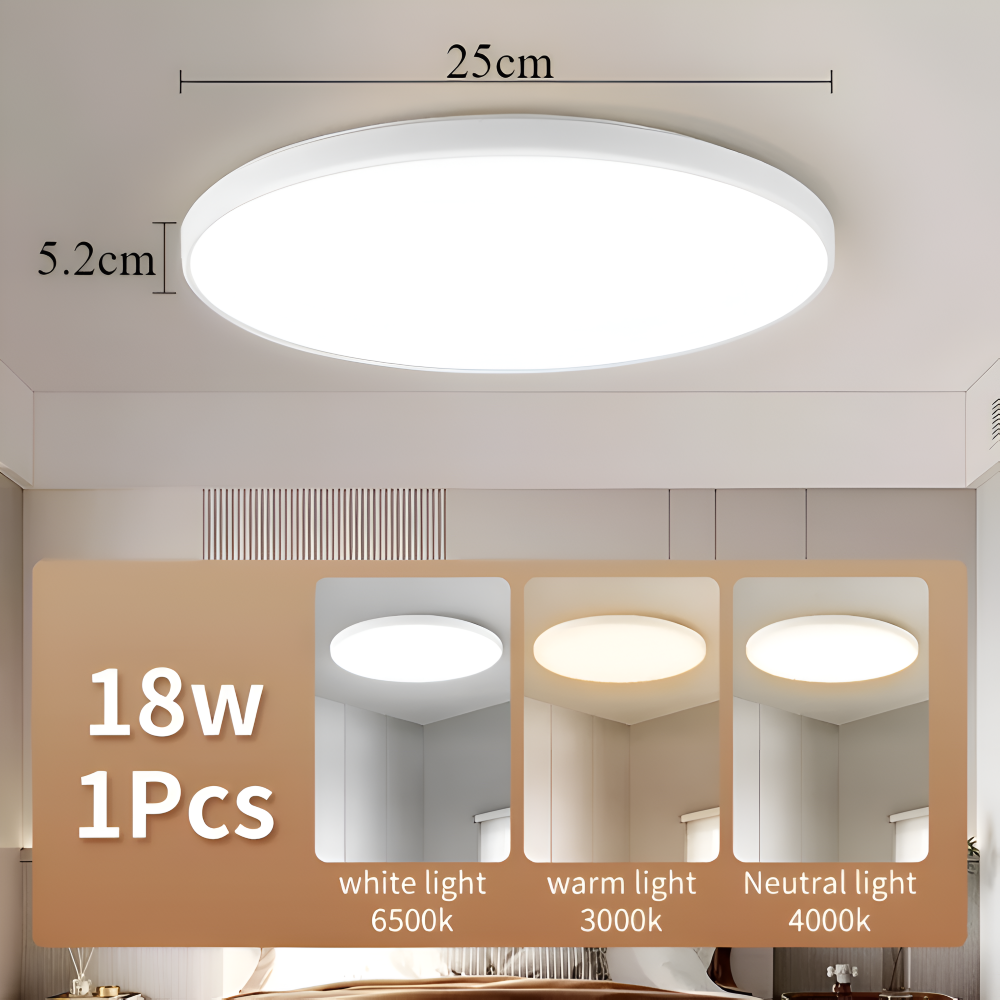 SlimCirc – Modern Rund LED-Taklampa med Ultratunn Design