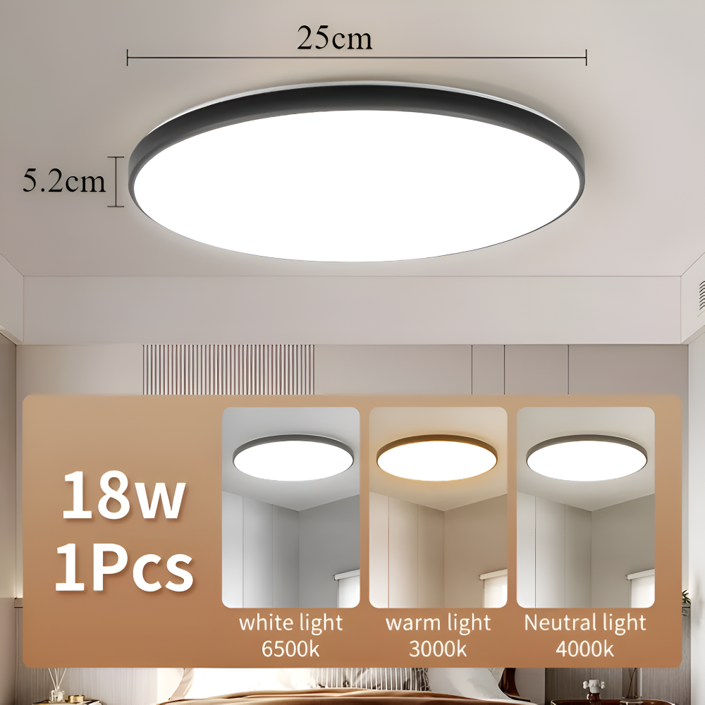 SlimCirc – Modern Rund LED-Taklampa med Ultratunn Design