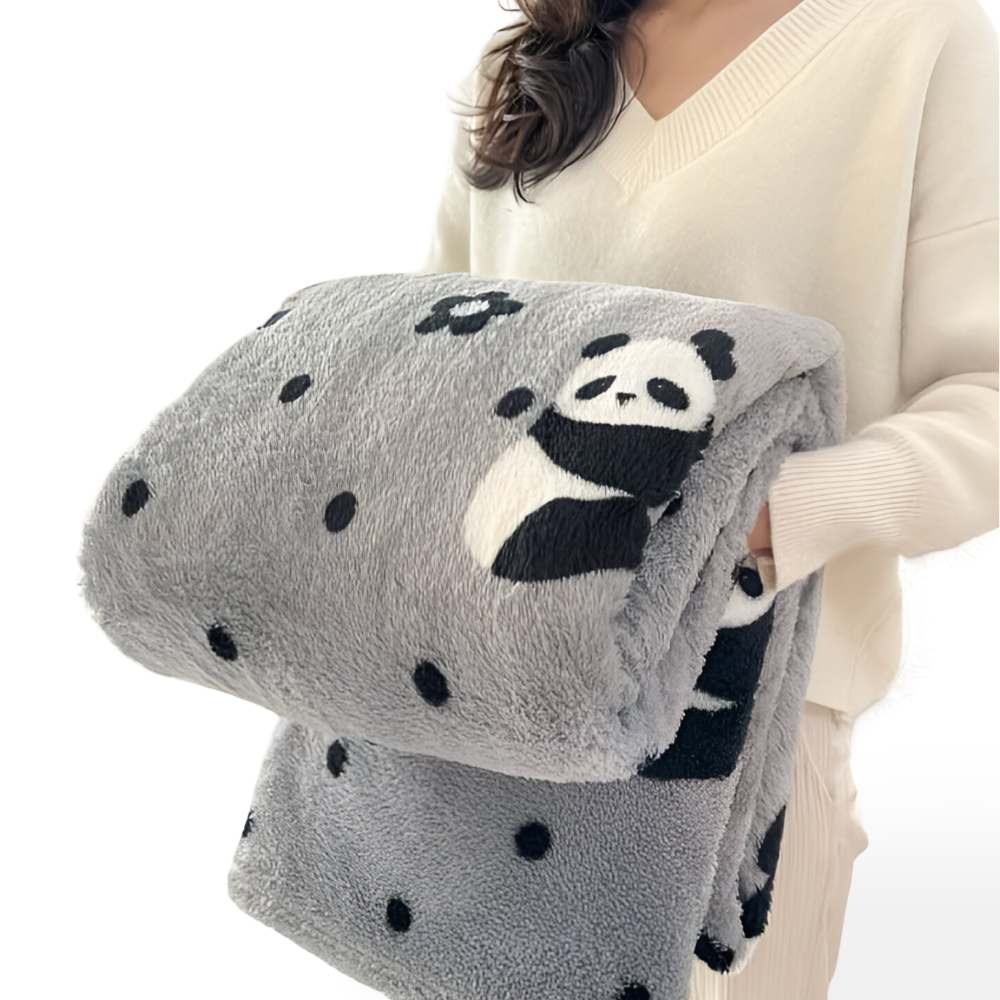 ColorHug – Färgglad Rutig Fleecefilt för Året Runt Komfort