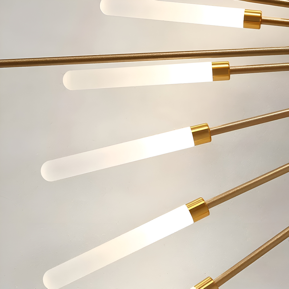 AureaSpiral – Lyxig LED Taklampa med Fyrverkeri-inspirerad Design