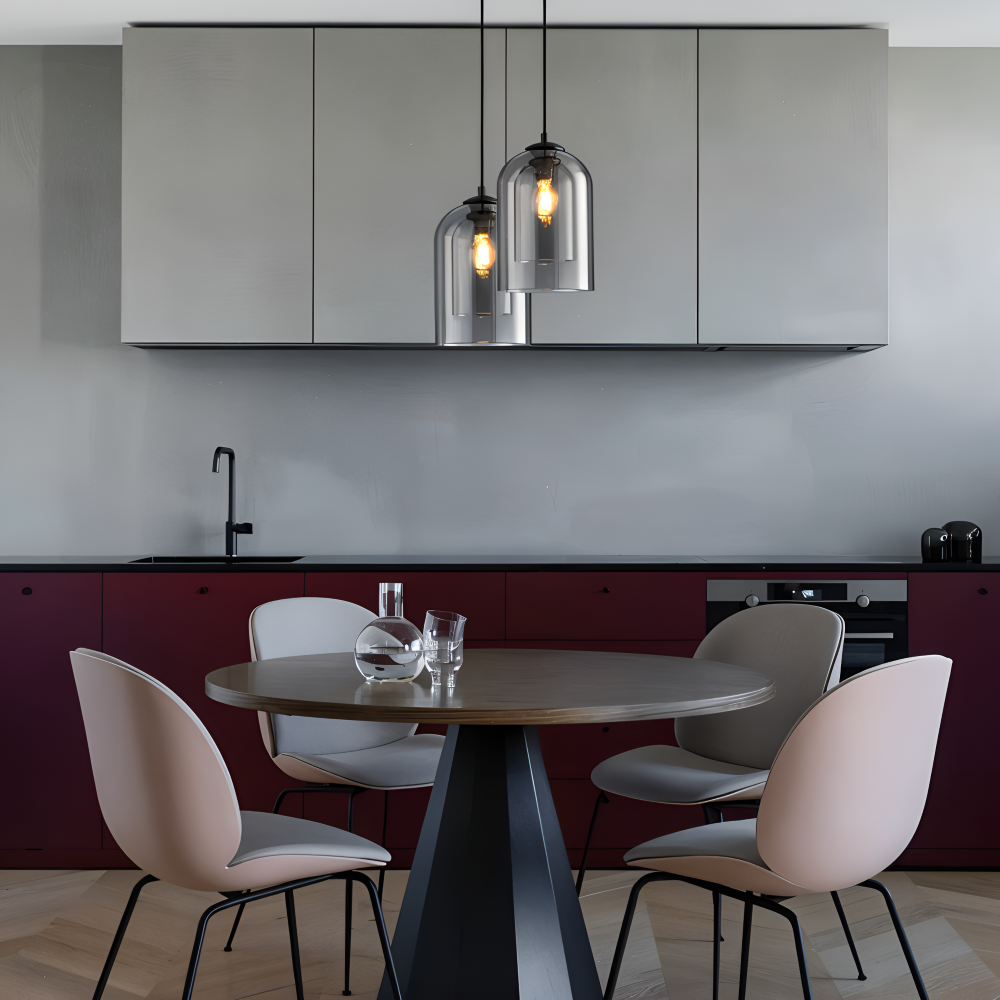 DuoLume – Pendellampa med Dubbel Glasdesign och Postmodern Stil