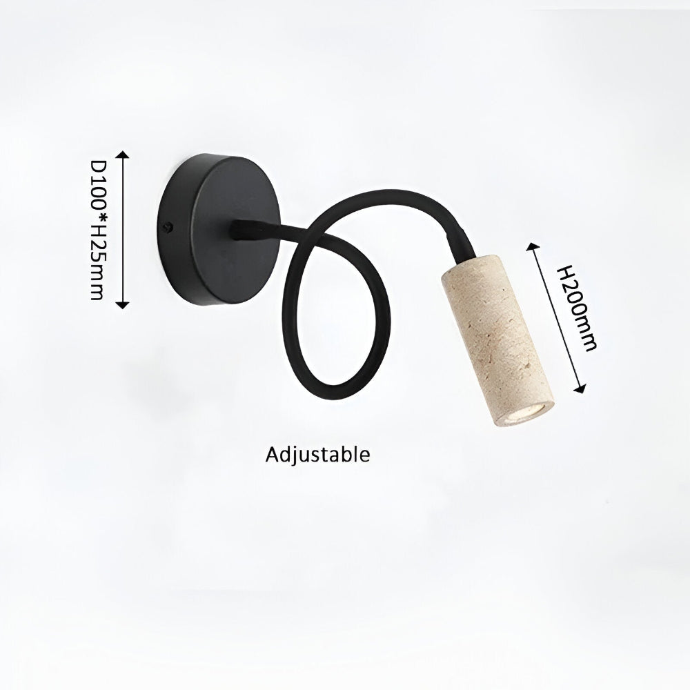 Travino – Stilfull Marmor Vägglampa | Elegant Väggbelysning i Gul Travertin