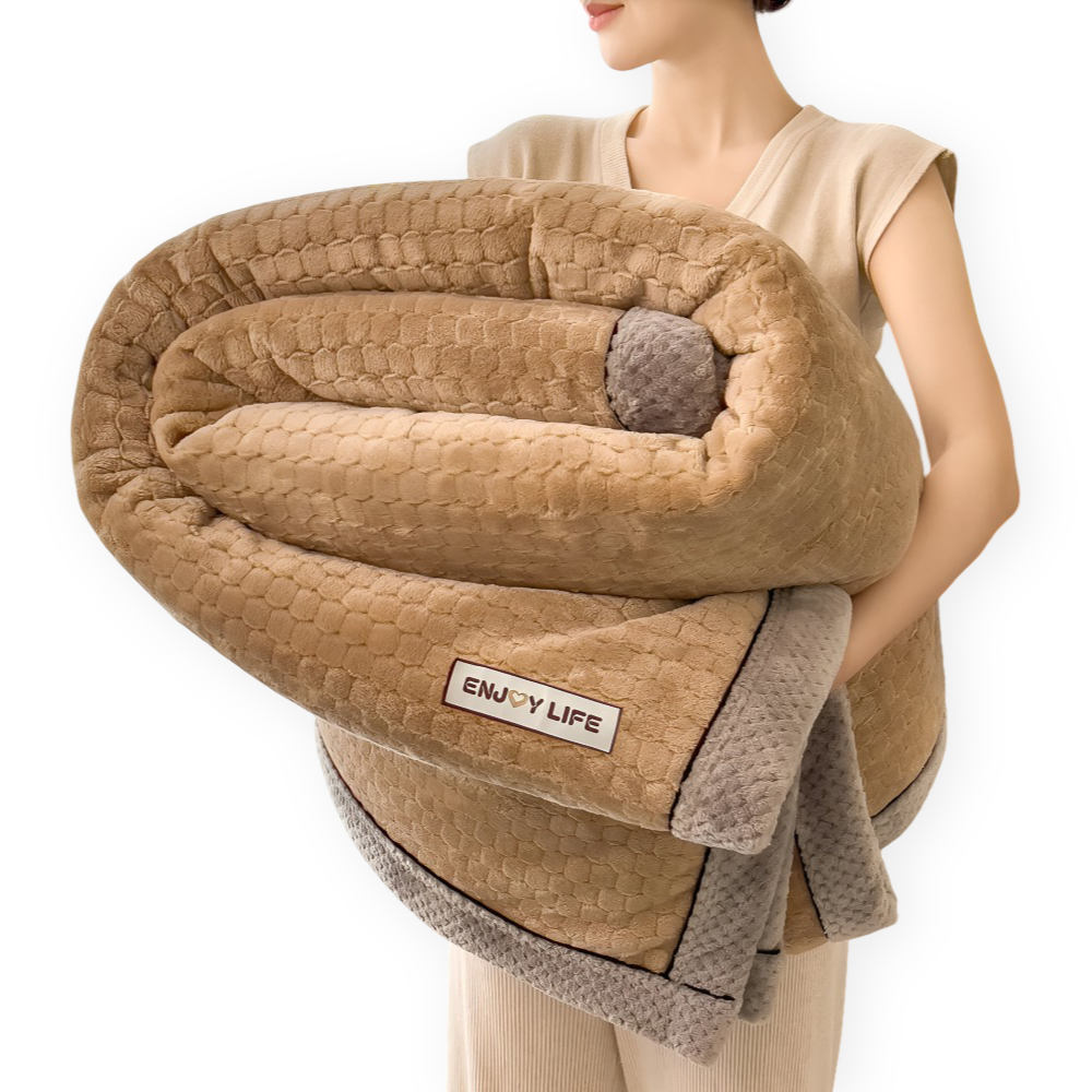 VelvetNord CozyThrow – Lyxig Ultra-Mjuk Plyschfilt för Helårsbruk