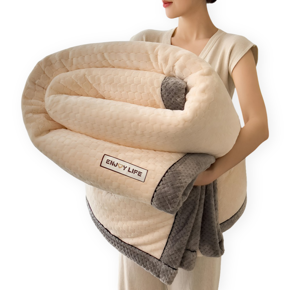 VelvetNord CozyThrow – Lyxig Ultra-Mjuk Plyschfilt för Helårsbruk