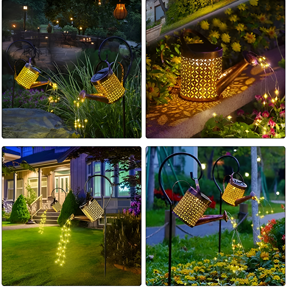 GlowCanne – Solcellsdriven Vattenkanna med Sagolik Ljusslinga