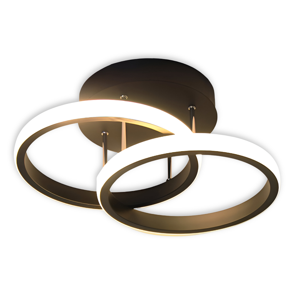 AeroSwirl – Konstnärlig LED Taklampa med Virvlande Design