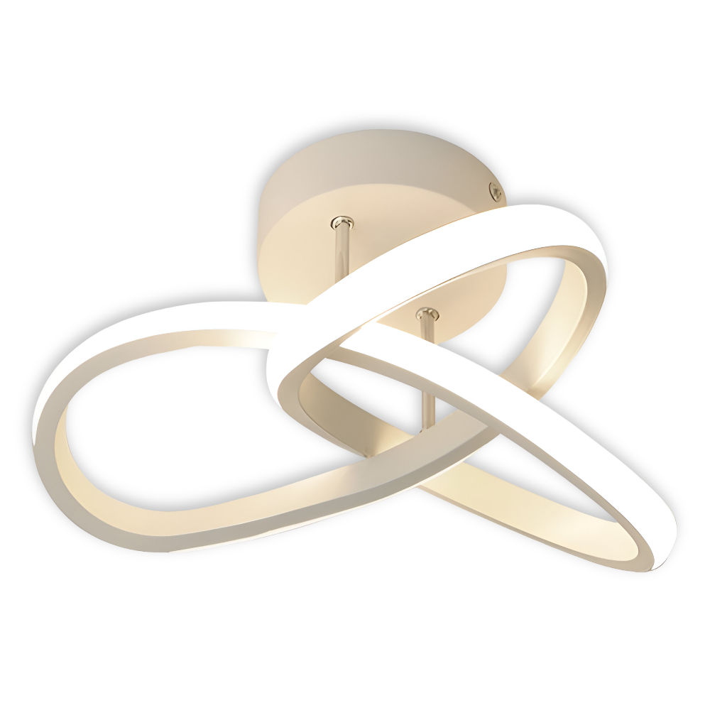 AeroSwirl – Konstnärlig LED Taklampa med Virvlande Design