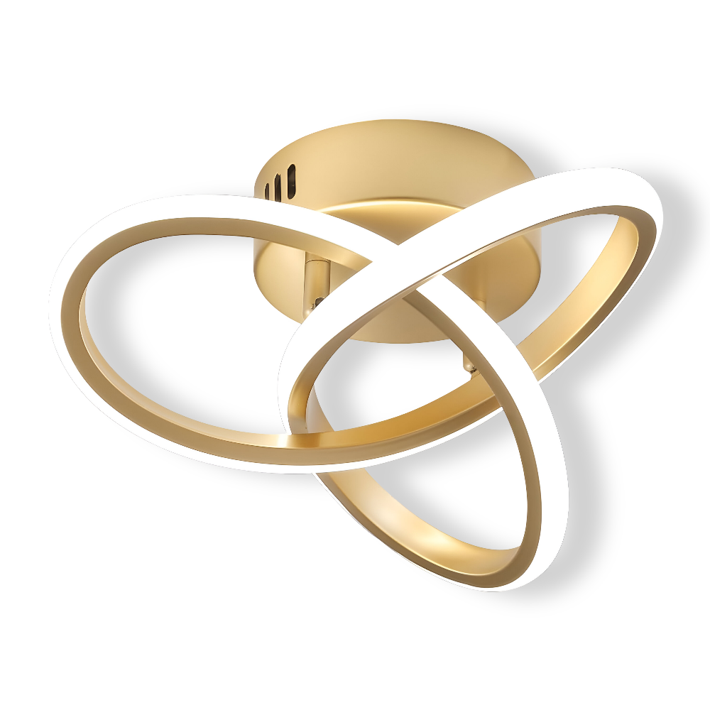 AeroSwirl – Konstnärlig LED Taklampa med Virvlande Design