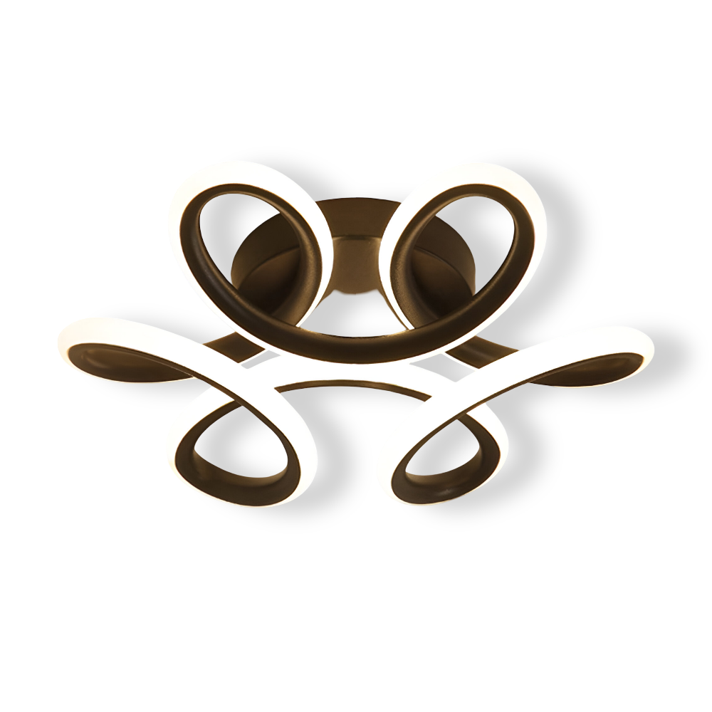 AeroSwirl – Konstnärlig LED Taklampa med Virvlande Design