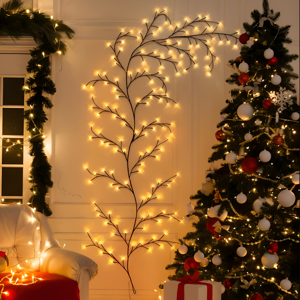 TwinkVine – Böjbar LED Grenbelysning för Jul och Dekoration