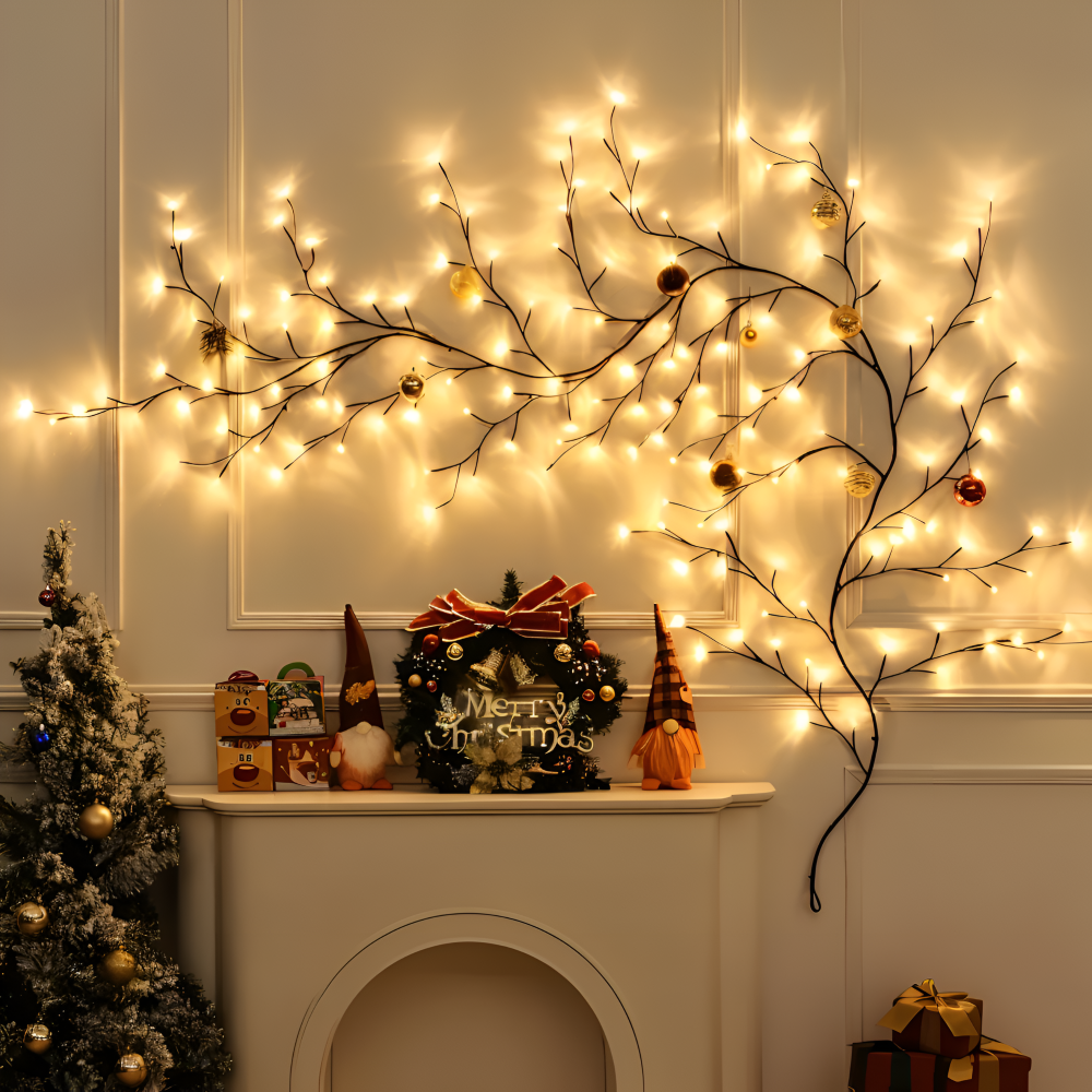 TwinkVine – Böjbar LED Grenbelysning för Jul och Dekoration