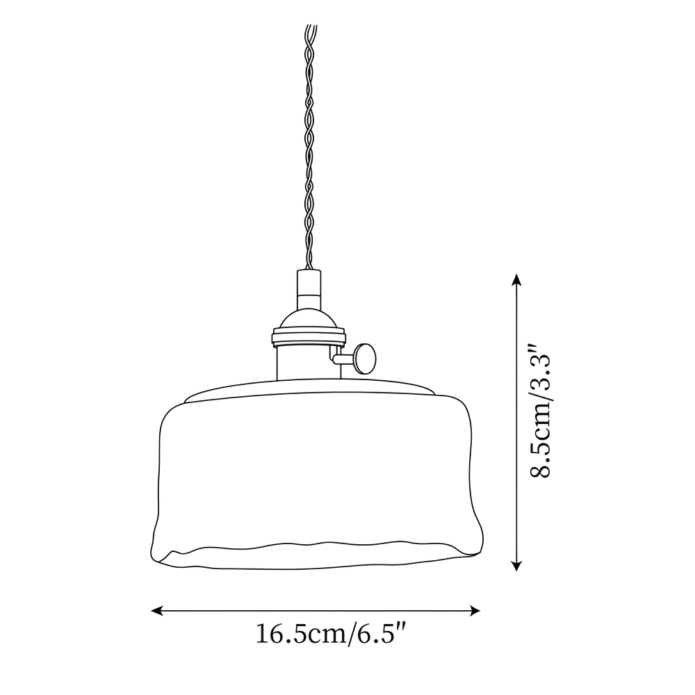 Brassoria – Vintage Glaspendellampa i Antik Mässing