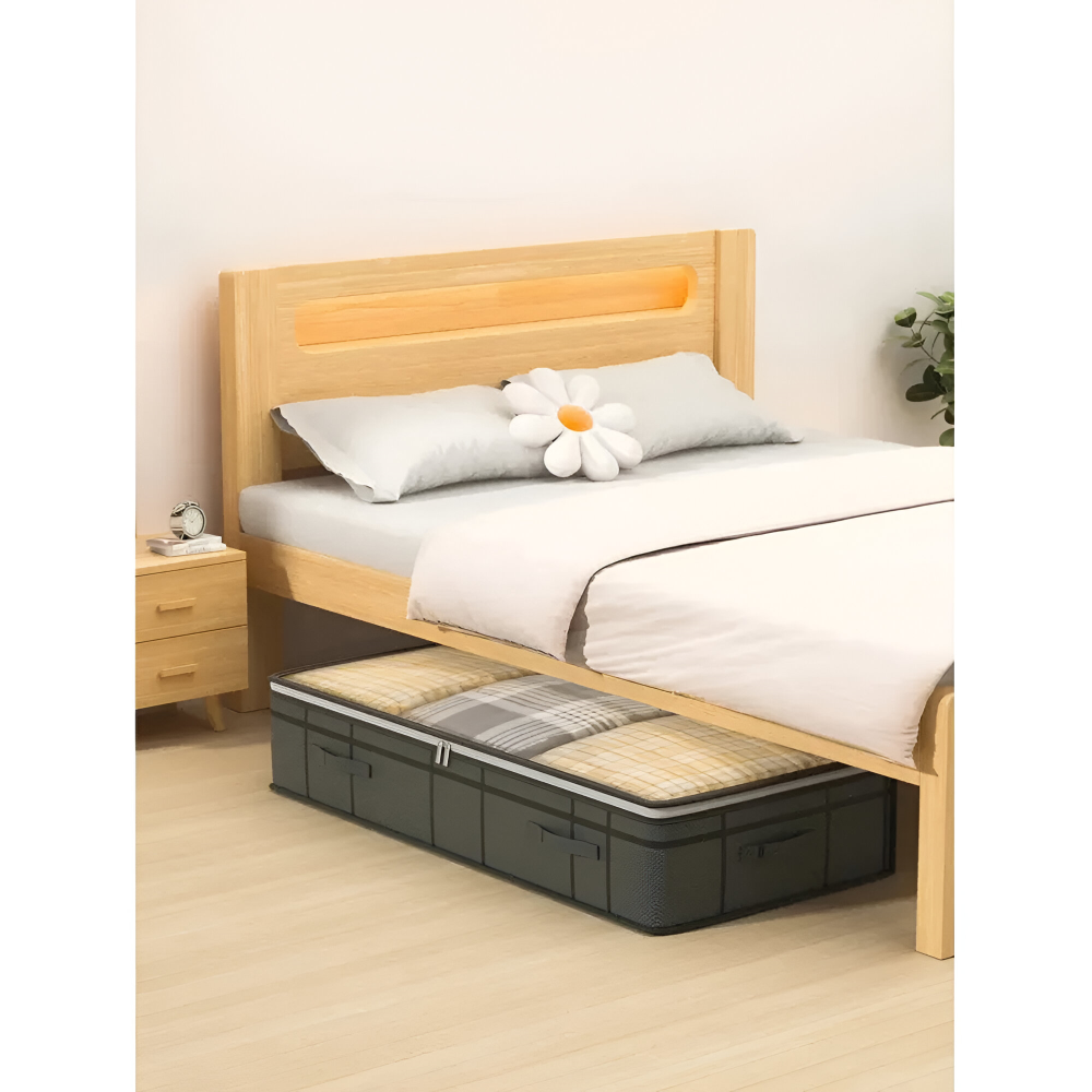 Lunera – Underbäddsförvaring med Transparent Lock, Vikbar & Platsbesparande