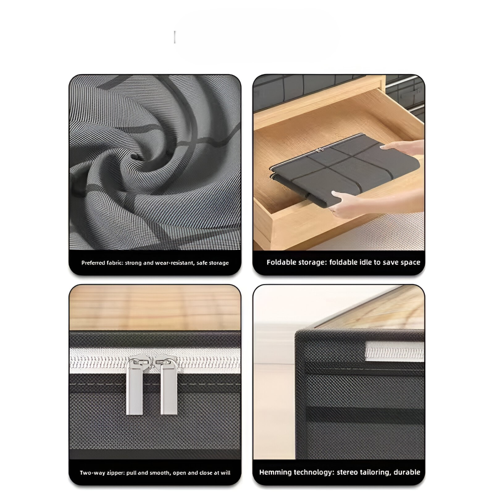 Lunera – Underbäddsförvaring med Transparent Lock, Vikbar & Platsbesparande