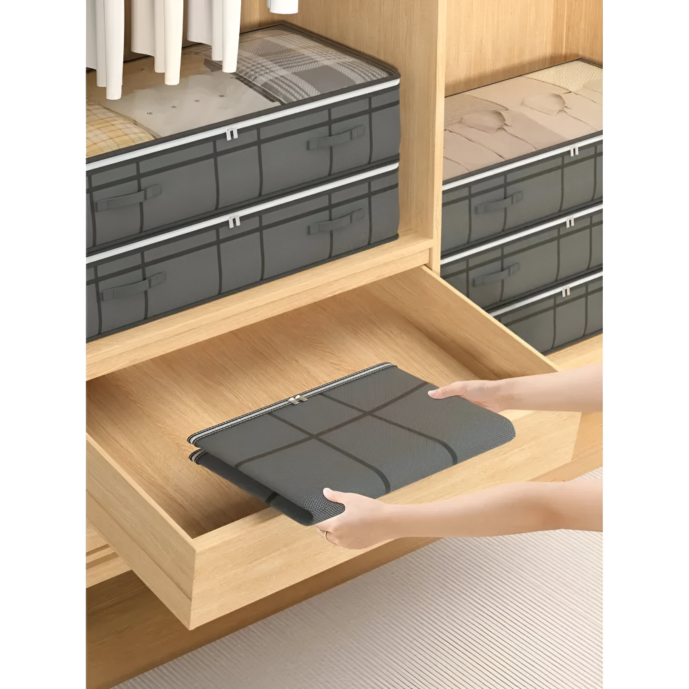 Lunera – Underbäddsförvaring med Transparent Lock, Vikbar & Platsbesparande