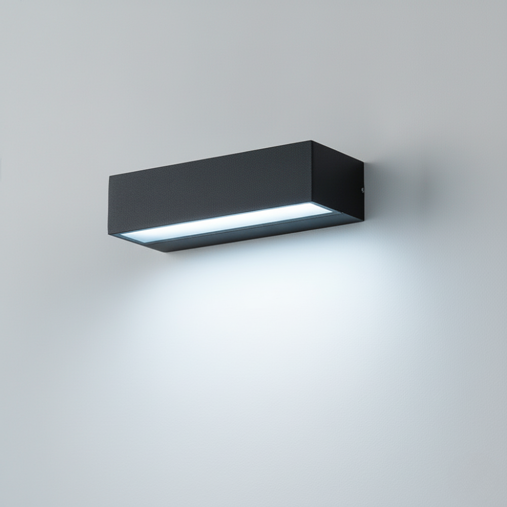 AquaRay – Samtida Vattentålig Aluminium Vägglampa | LED Utomhusbelysning i Modern Design