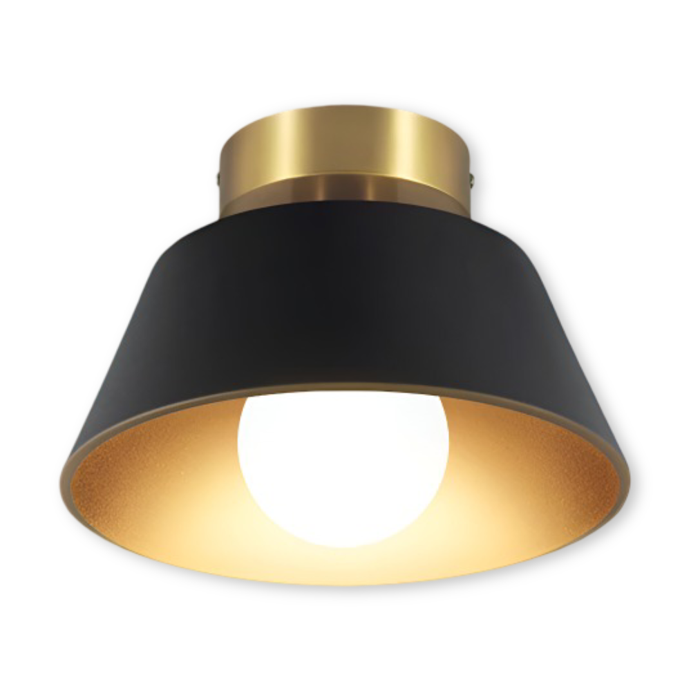 RetroBeam – Metallisk Svart & Vit LED-Taklampa