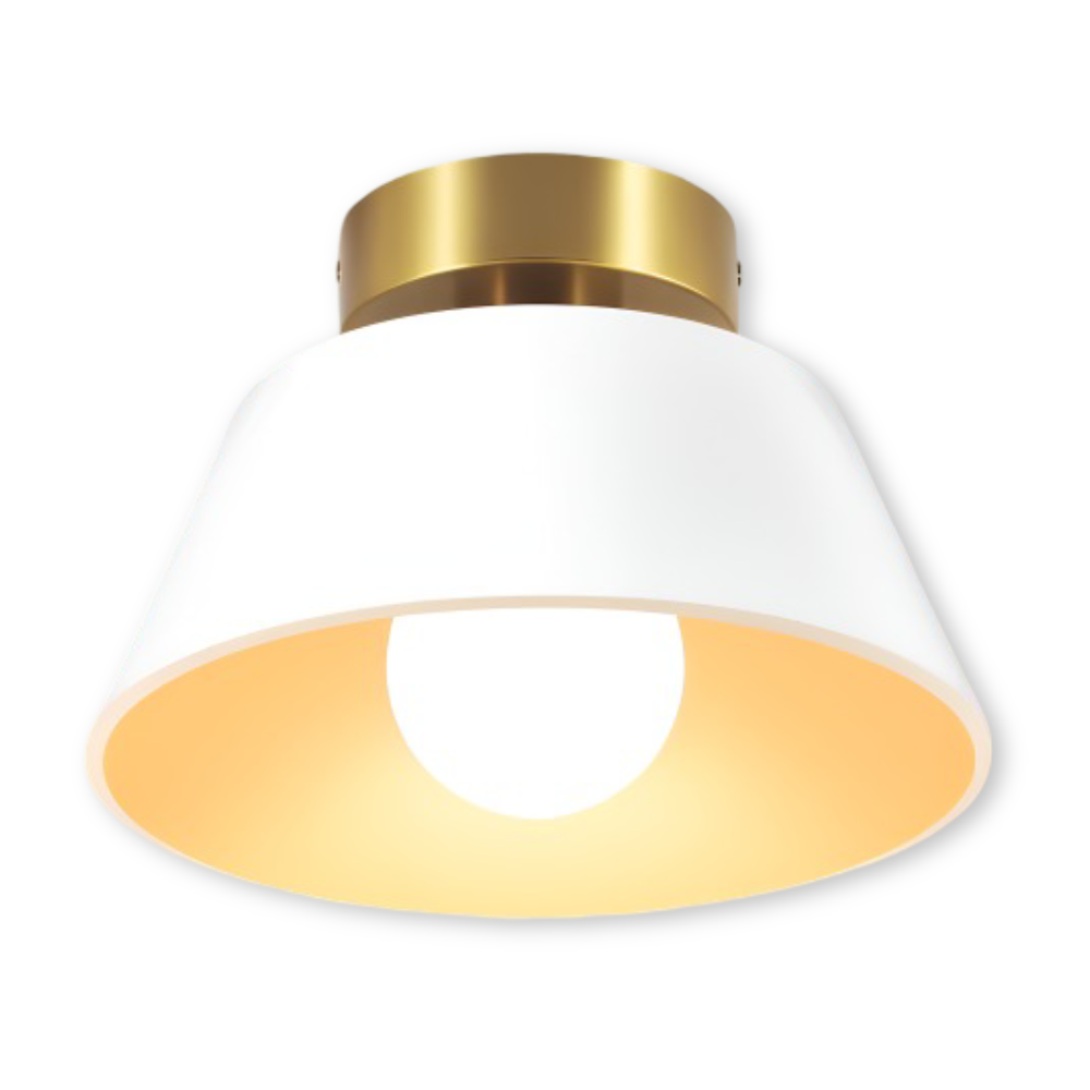 RetroBeam – Metallisk Svart & Vit LED-Taklampa