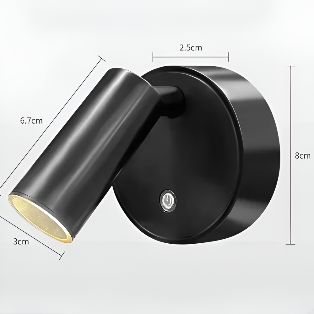 MagniGlow – Trådlös Återuppladdningsbar Vägglampa med Tre-färgad LED-belysning