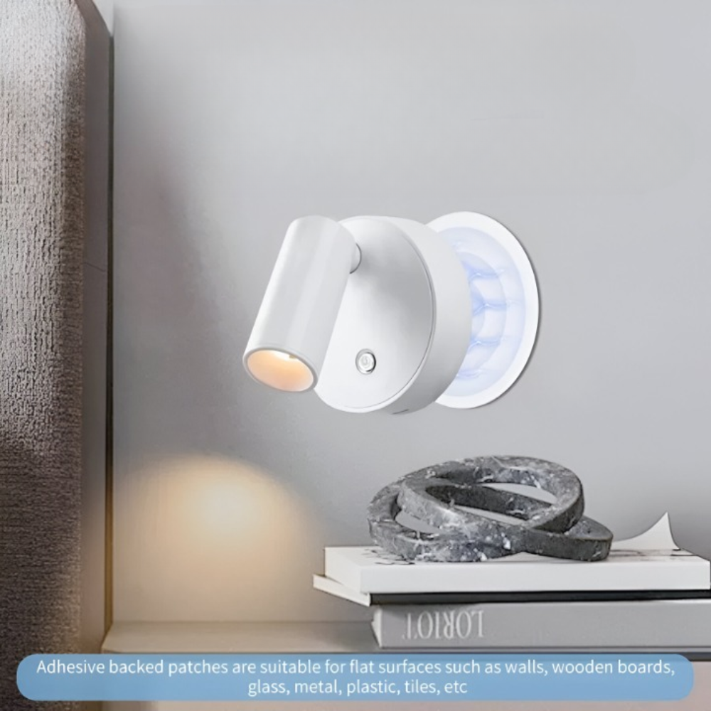 MagniGlow – Trådlös Återuppladdningsbar Vägglampa med Tre-färgad LED-belysning